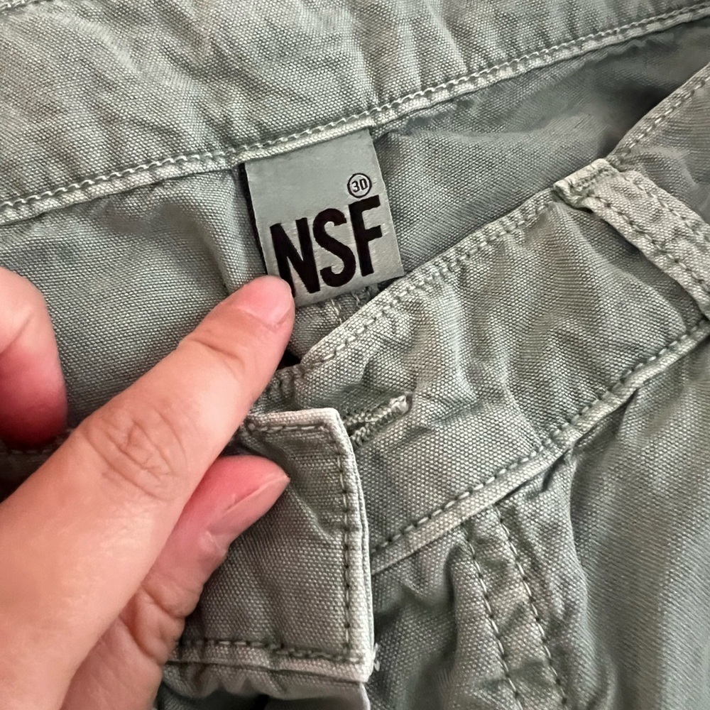 NSF Hodges Cotton Cargo Carpenter Pants Military Green Sz 30 - Picture 7 of 8